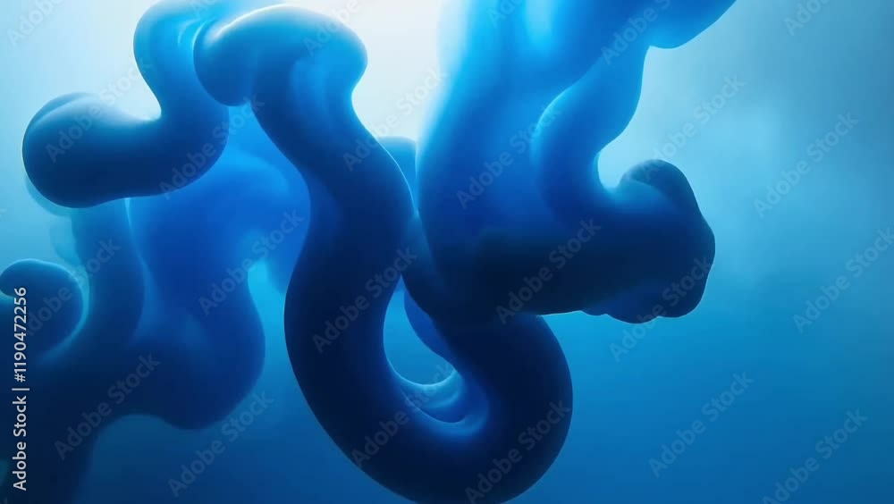 Abstract blue smoke-like swirls creating a calming and fluid motion, conveying flow and tranquility, ideal for websites and presentations Abstract blue smoke-like swirls creating a calming and fluid motion, conveying flow and tranquility, ideal for websites and presentations