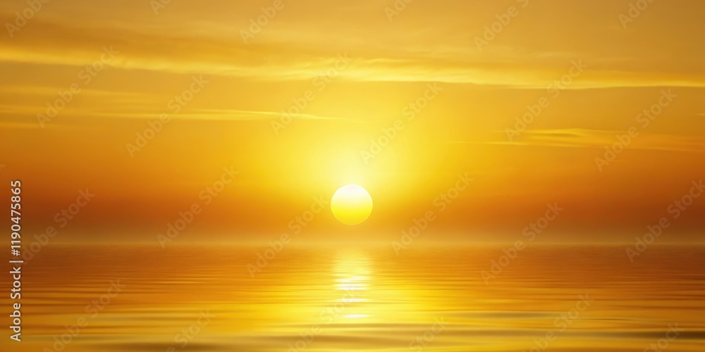 Fototapeta premium Soft yellow sunset with gradient background, day, gradient background, day, gradient background, blue sky , sky