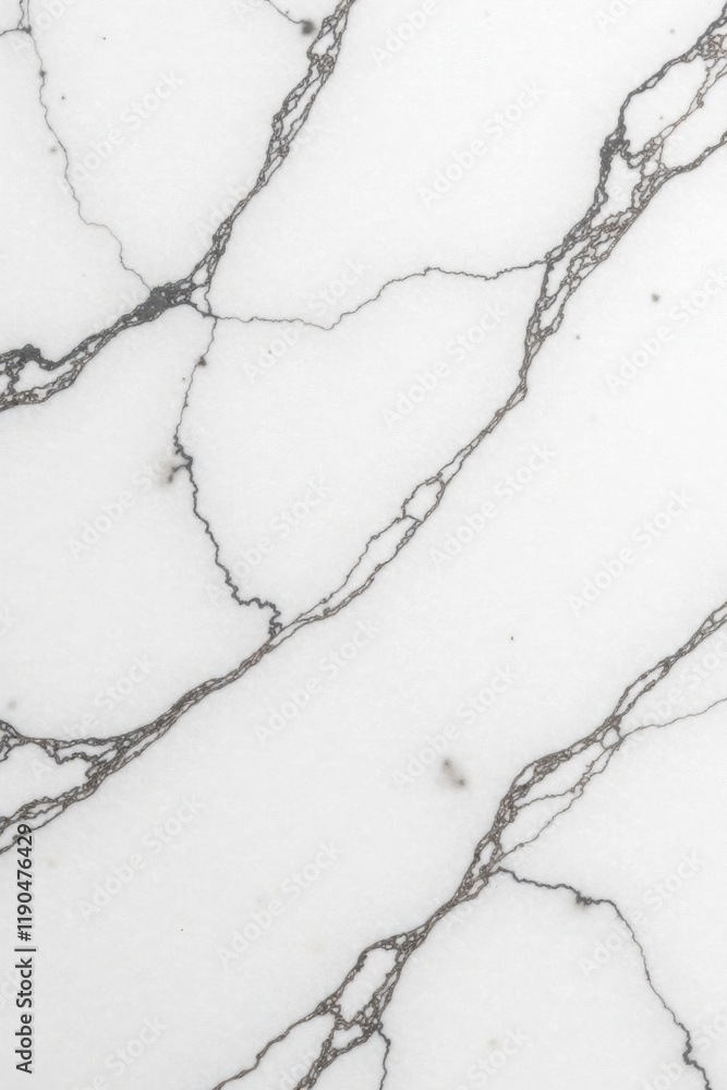 Fototapeta premium Seamless white marble texture, panoramic view, calcite, granite, stone