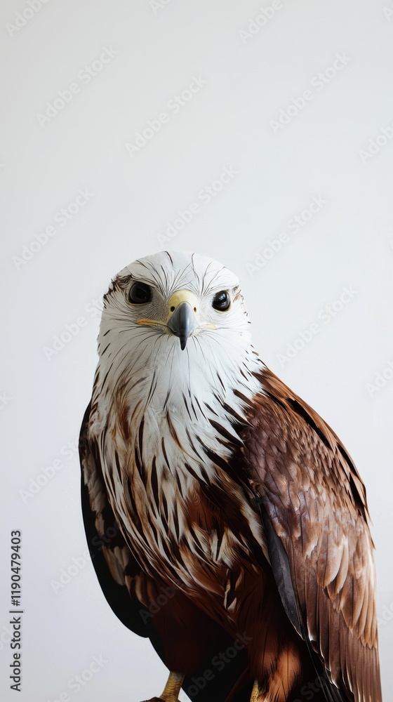 A Majestic Eagle Portrait Set Against a Beautifully Minimalist Background Design A Majestic Eagle Portrait Set Against a Beautifully Minimalist Background Design