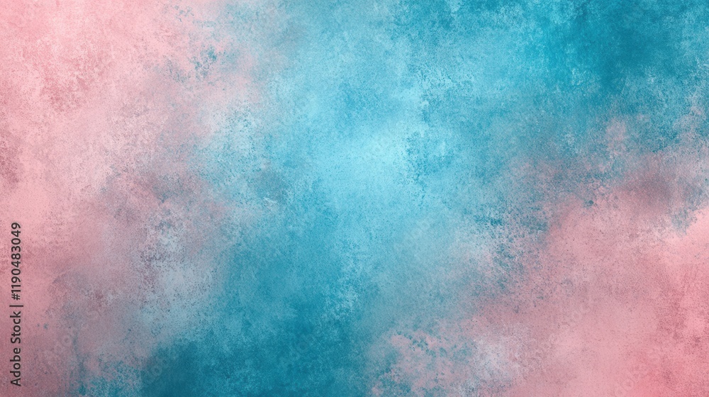 Fototapeta premium Textured gradient background with pastel blue and pink tones for creative design