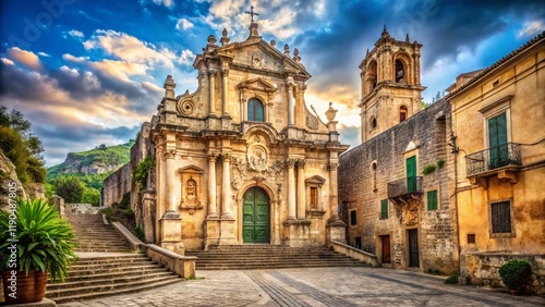 Ancient San Matteo Church, Scicli, Sicily - Documentary Photography
