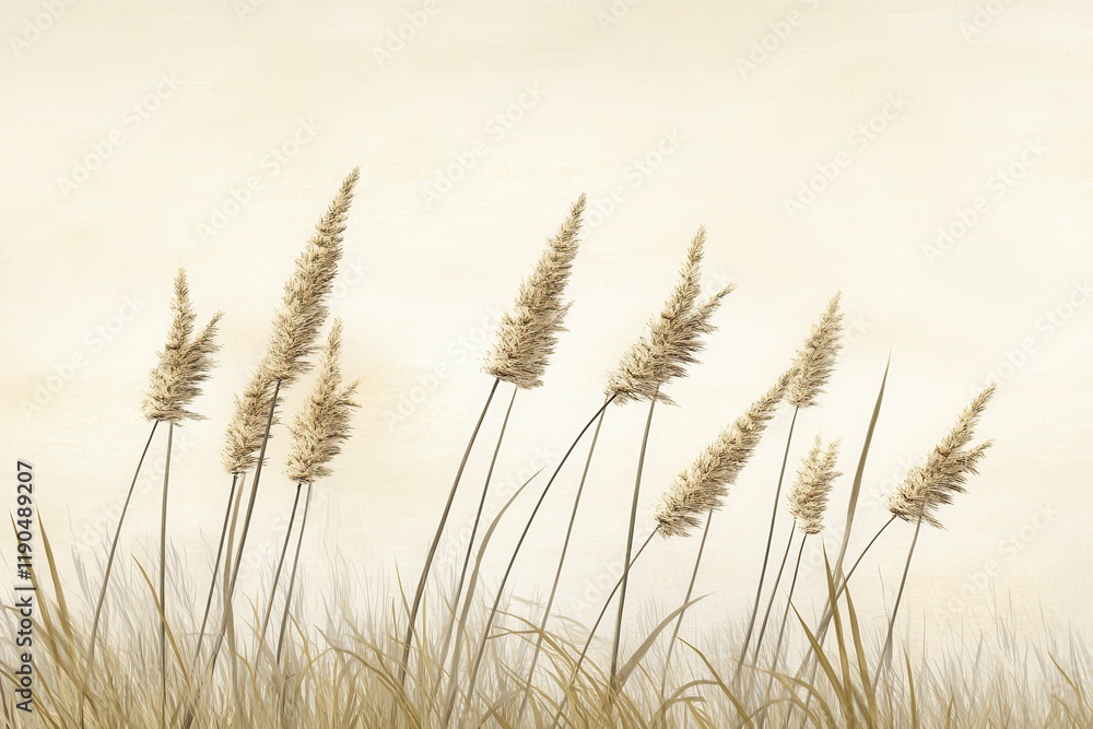 Serene Abstract Design with Textured Soft Grains Serene Abstract Design with Textured Soft Grains