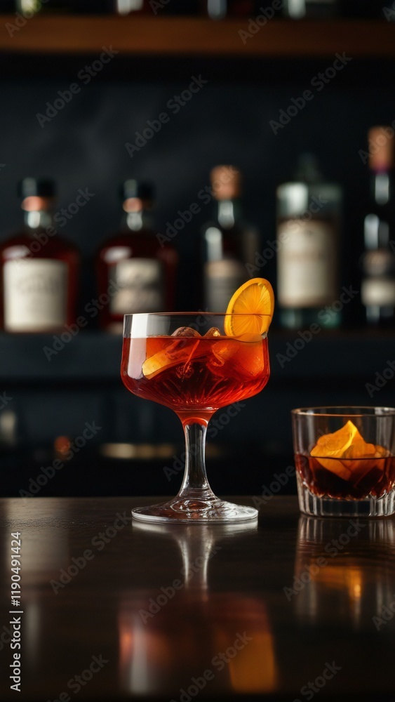 glass of cocktail glass of cocktail