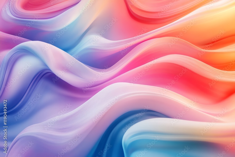 Fototapeta premium wavy soft colors abstract background, smooth background.
