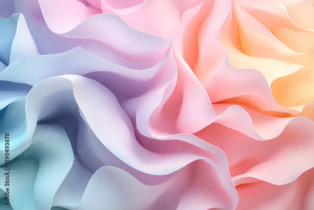 Obraz premium wavy soft colors abstract background, smooth background.
