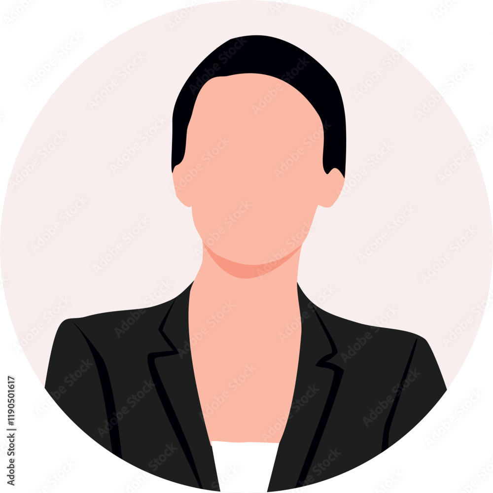 Portrait of a businesswoman for web, icon, template, webpage. Portrait of a businesswoman for web, icon, template, webpage.