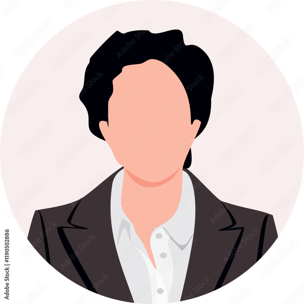 Faceless portrait of businesswoman for social media profile picture. Icon, user profile, person icon, profile picture. Suitable for social media profiles, icons, screensavers and web page. Faceless portrait of businesswoman for social media profile picture. Icon, user profile, person icon, profile picture. Suitable for social media profiles, icons, screensavers and web page.