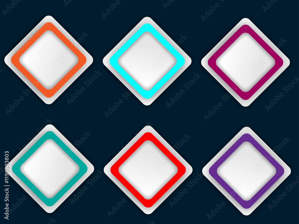 Button set of geometric shape | 3d button shape abstract design with diamond shape with dark blue background | Modern geometric button set fur banner, flyer, texture, futuristic design Button set of geometric shape | 3d button shape abstract design with diamond shape with dark blue background | Modern geometric button set fur banner, flyer, texture, futuristic design