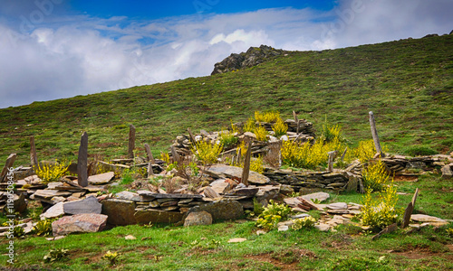 Old cemetery in the mountain
