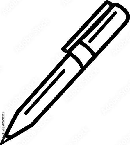 illustration of a pen