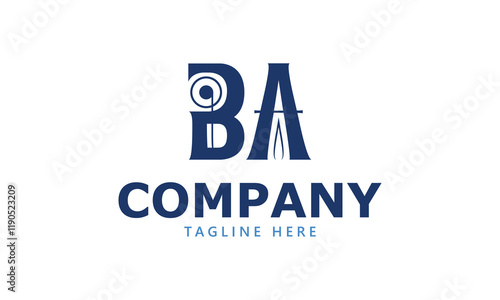 BA B ba initial logo | initial based abstract modern minimal creative logo, vector template image. luxury logotype logo, real estate homie logo. typography logo. initials logo