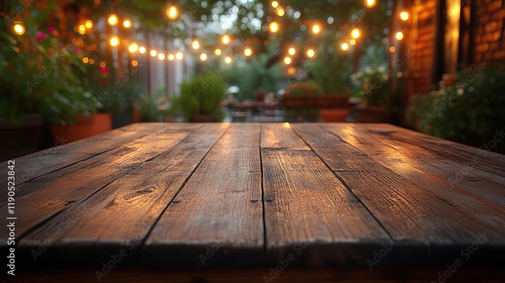 An old wooden table is adorned with lights, evoking the charm of Mexican folklore-inspired bokeh An old wooden table is adorned with lights, evoking the charm of Mexican folklore-inspired bokeh