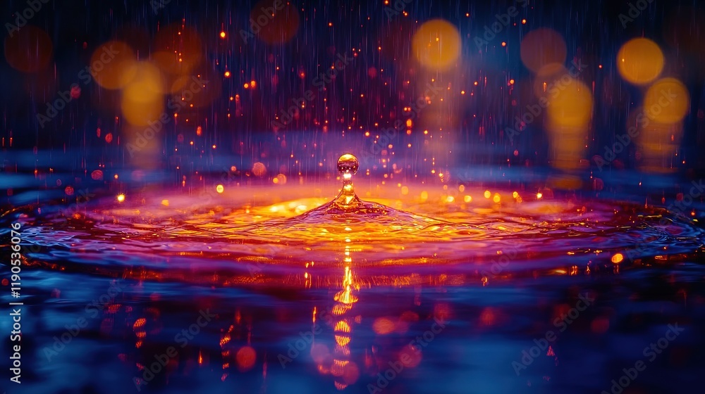 Shimmering mercury droplet on reflective surface, symbolizing fluidity and transformation, representing change and adaptability in science and technology concepts. Shimmering mercury droplet on reflective surface, symbolizing fluidity and transformation, representing change and adaptability in science and technology concepts.