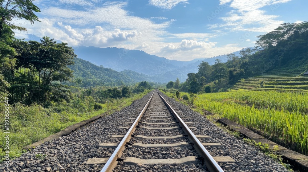 Tranquil Mountain Railroad Journey Tranquil Mountain Railroad Journey