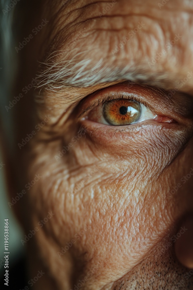 Old Man's Eye Close Up Old Man's Eye Close Up
