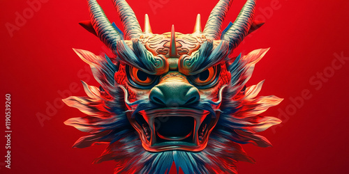 chinese dragon head