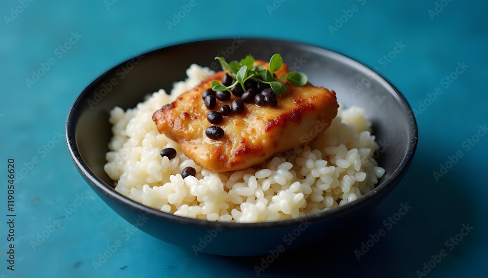 Delicious Pan-Seared Fish with Risotto and Herbs Delicious Pan-Seared Fish with Risotto and Herbs