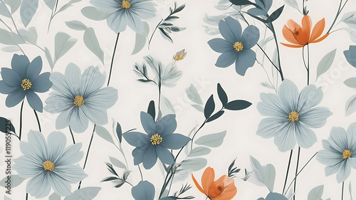 Wallpaper Mural Close up of a smooth flowers texture pattern ideas for spring soft cotton fabric fashion collections. Torontodigital.ca
