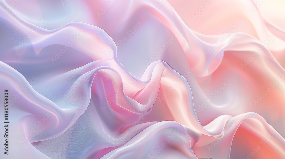 Fototapeta premium Pastel Silk Drape Wallpaper