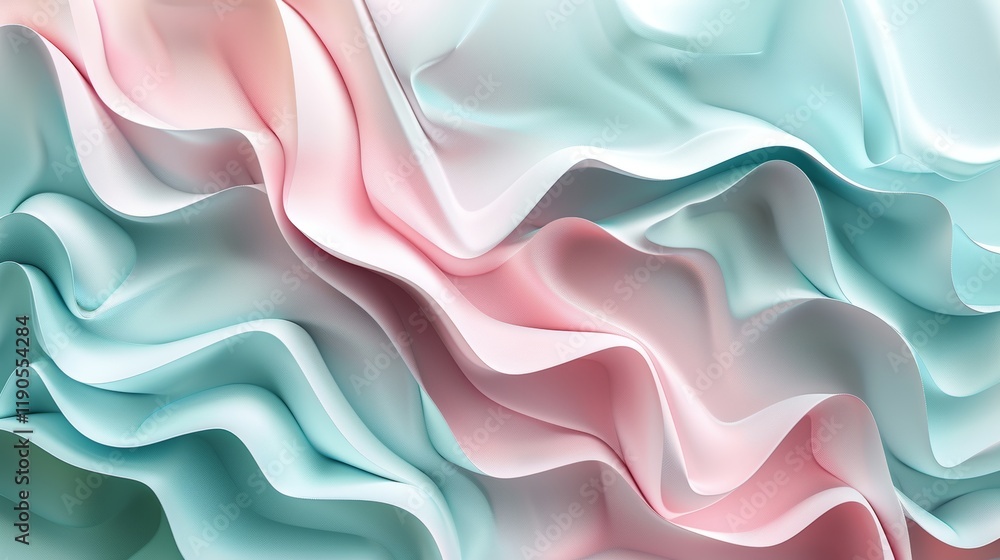 Fototapeta premium Abstract Pastel Wave Wallpaper