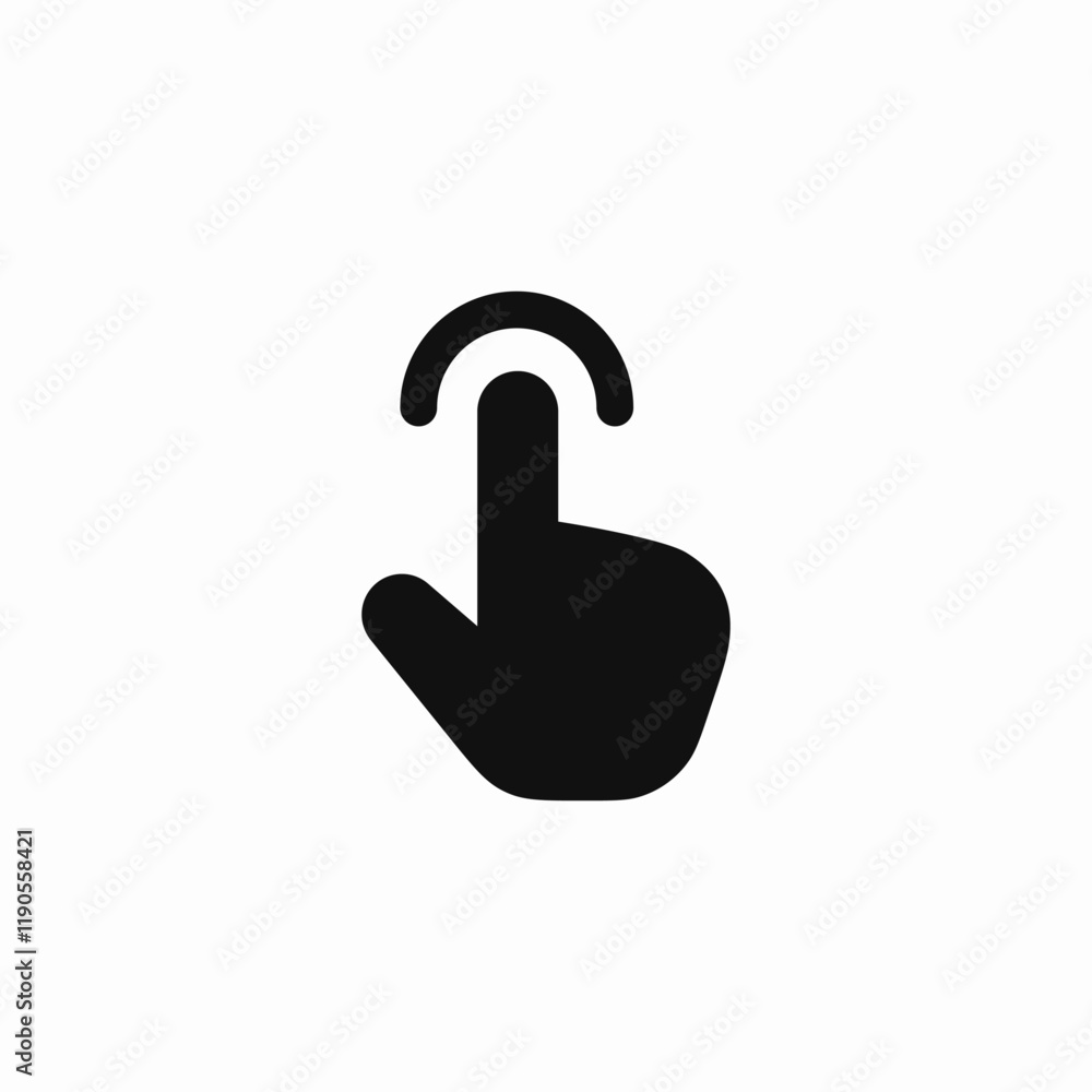 finger sensor icon vector sign finger sensor icon vector sign