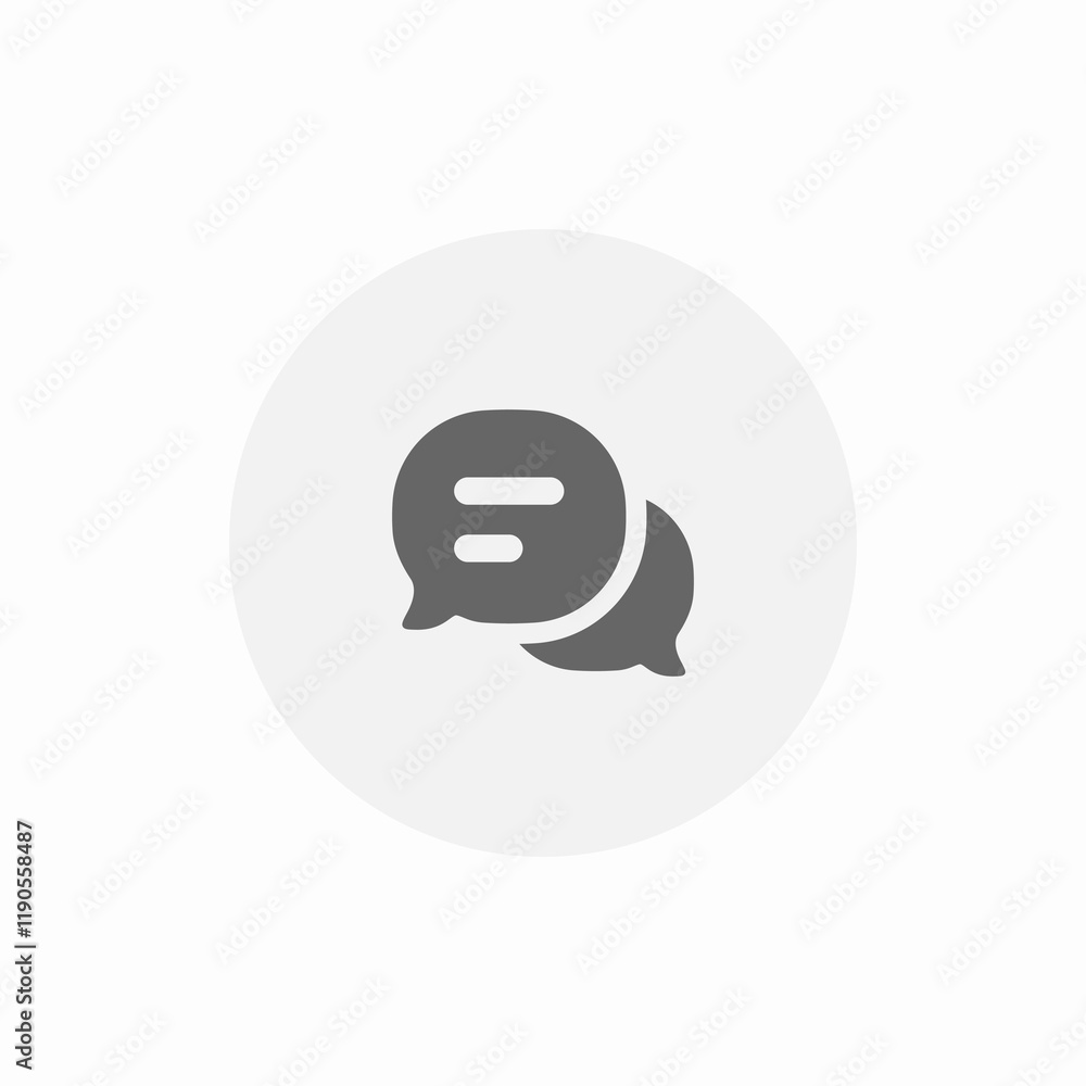 chat message bubble icon vector sign chat message bubble icon vector sign
