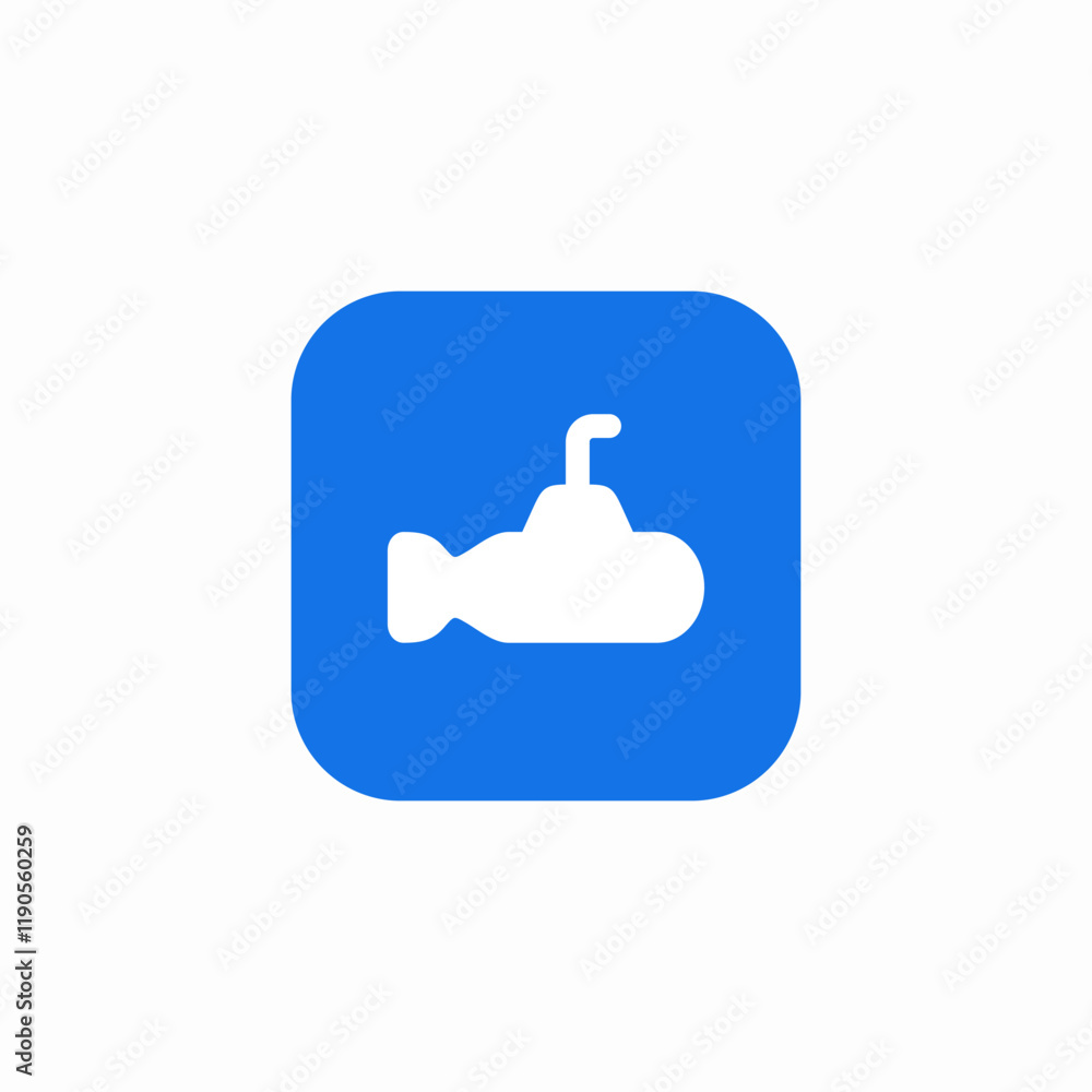 Submarine ship icon vector sign Submarine ship icon vector sign