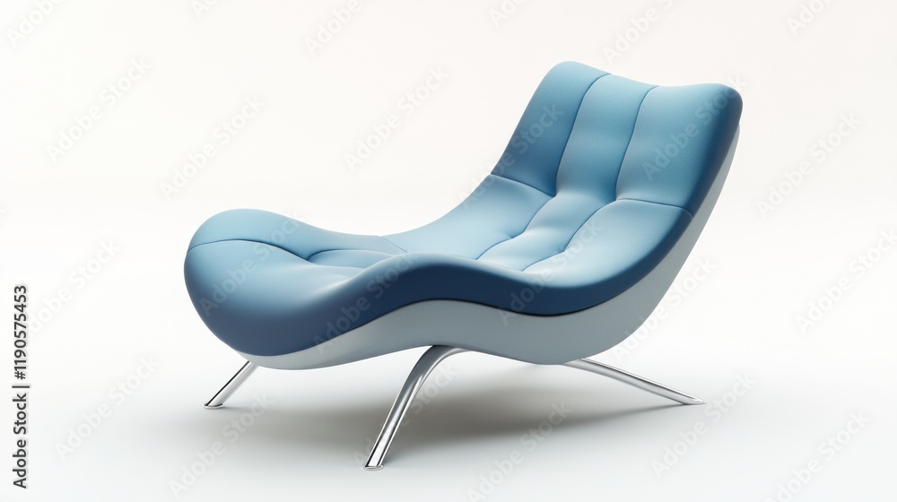 Modern blue armchair on white background. (1) Modern blue armchair on white background. (1)