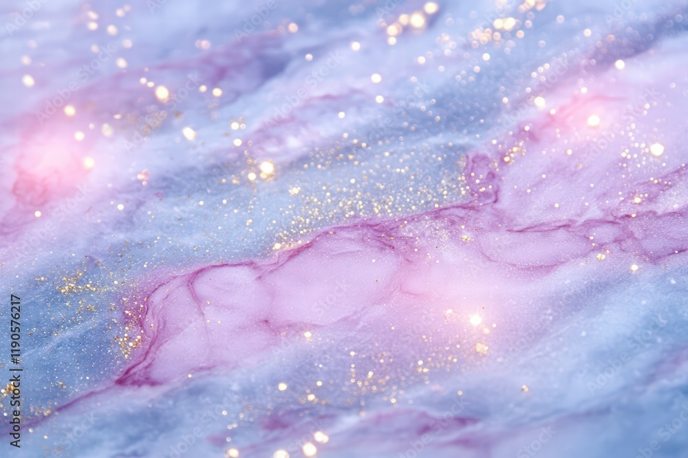 Fototapeta premium Abstract Pink and Blue Glittery Marble Texture Background
