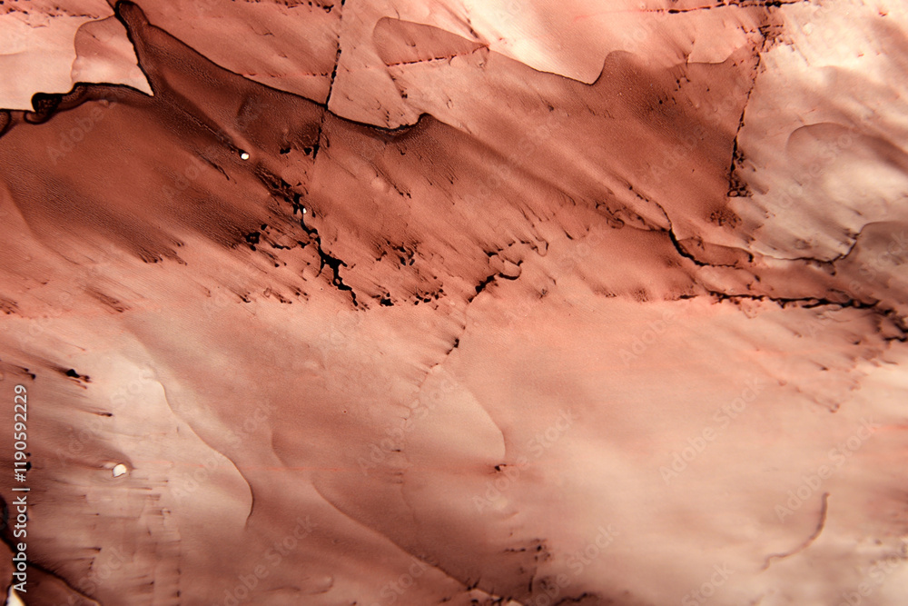 Fototapeta premium art background of ink smudges in red-brown color