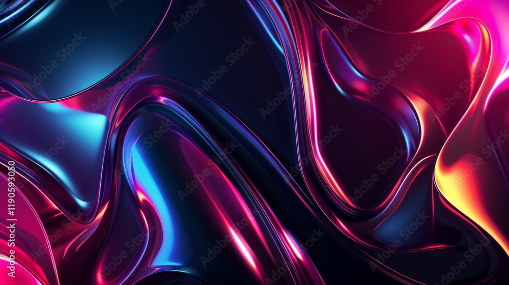 Fototapeta premium Abstract Liquid Metal Wallpaper
