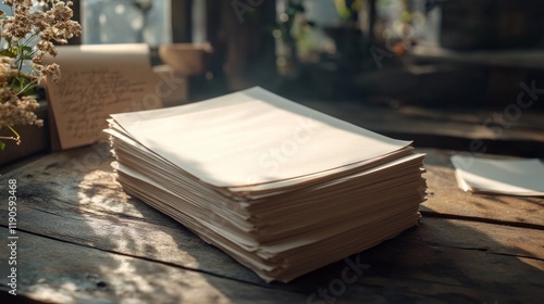 Wallpaper Mural old books on a wooden table Torontodigital.ca