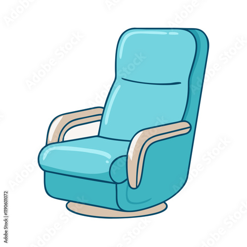 recliner chair vector icon, recliner chair vector illustration - simple illustration of recliner chair, perfect for logos recliner chair 