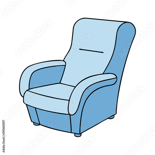 recliner chair vector icon, recliner chair vector illustration - simple illustration of recliner chair, perfect for logos recliner chair 