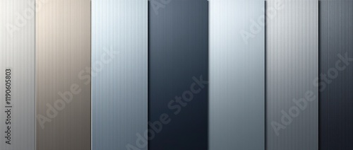 Isolated set of plaques or samples with polished and shiny surface.