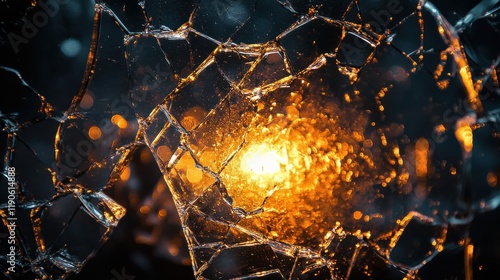 [Glass Fire Scene] Broken Glass Ice Flames Dance