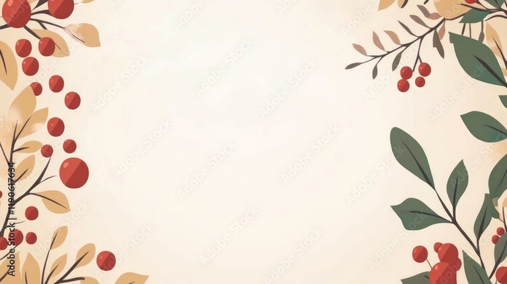 Fototapeta premium background with leaves