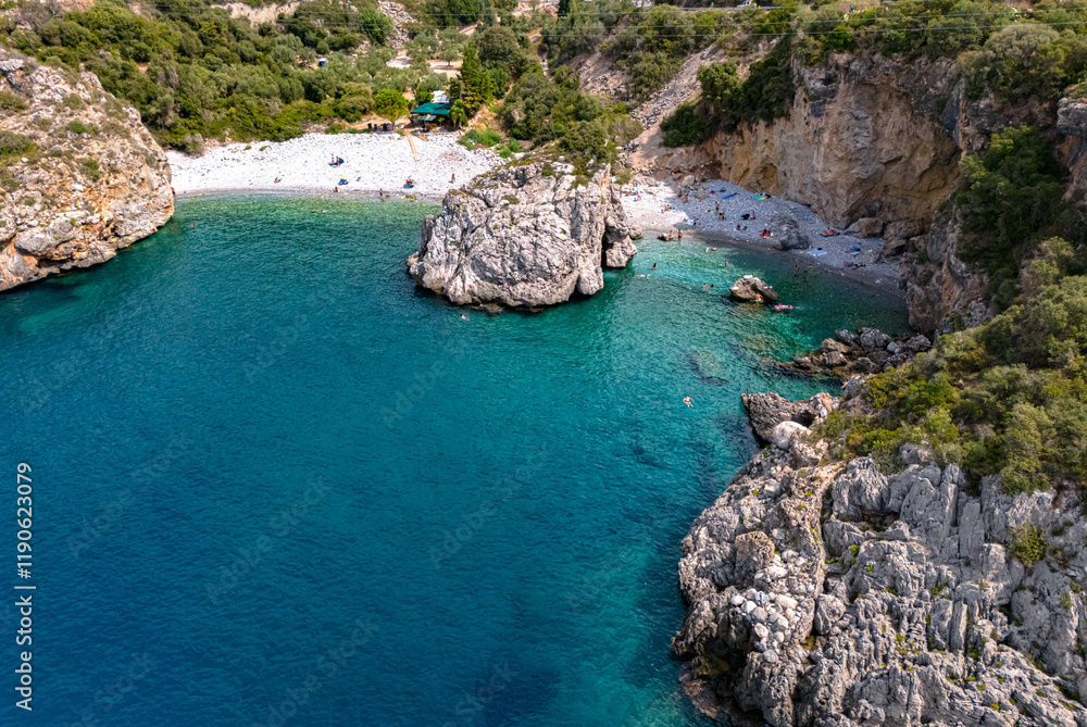 Fototapeta premium Foneas beach in Messenia, southern Peloponnese, Greece