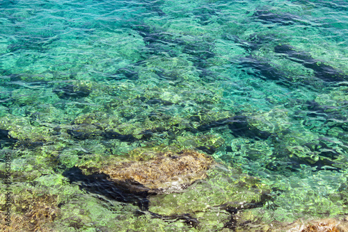 Beautiful turquoise water background.
