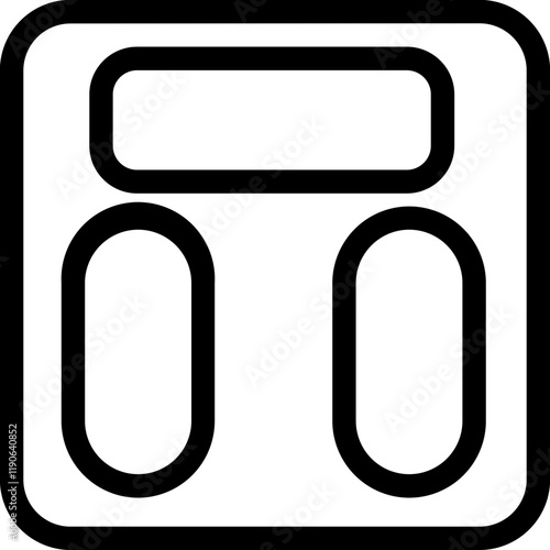 ultrasonic ruler measuring equipment line icon vector. ultrasonic ruler measuring equipment sign.