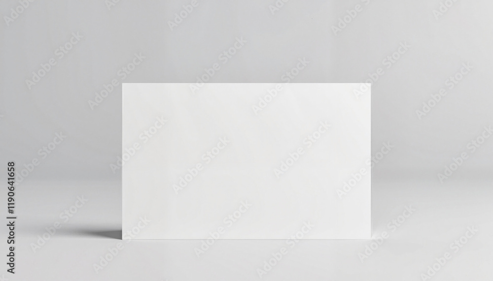 Blank horizontal card mockup on plain background, perfect for design Blank horizontal card mockup on plain background, perfect for design