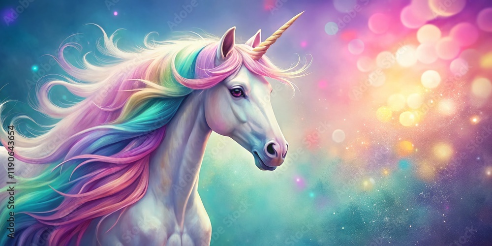 Fototapeta premium Magical Unicorn Believing in Miracles: Cute Pastel Shirt Design