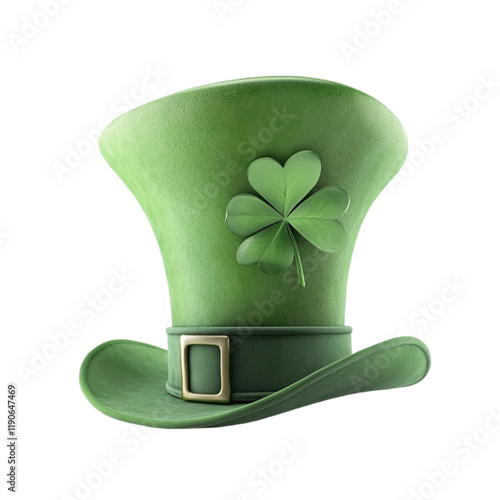 Leprechaun Hat with Shamrock: A Festive Irish Symbol photo