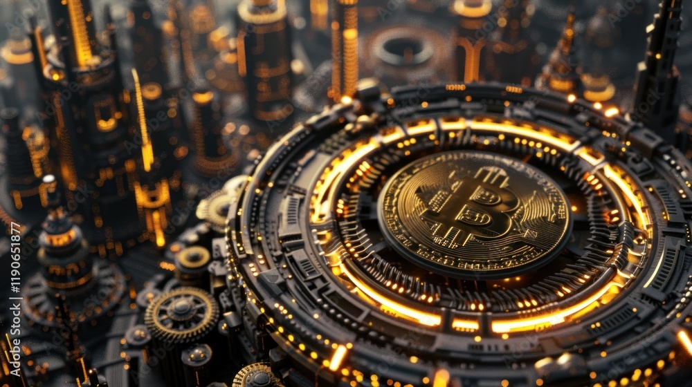 Bitcoin Metropolis: A Futuristic Digital Currency Cityscape Bitcoin Metropolis: A Futuristic Digital Currency Cityscape