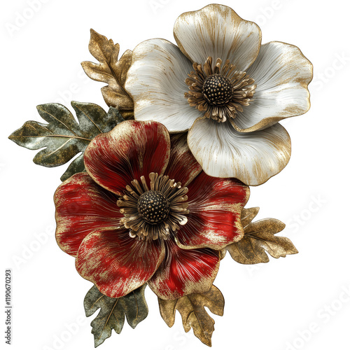 Beautiful floral wall art home decor sculpture design indoor environment elegant viewpoint nature inspired