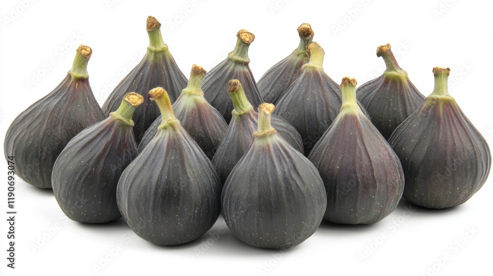 Obraz premium Fresh Figs Displayed in a Beautiful Arrangement for Culinary Use