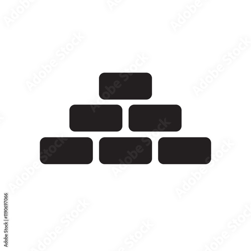 bricks wall icon 
