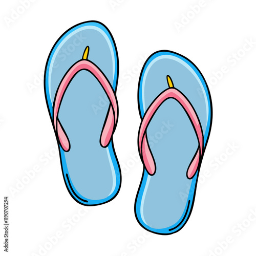 flip flops vector icon, flip flops vector illustration - simple illustration of flip flops, perfect for logos flip flops 