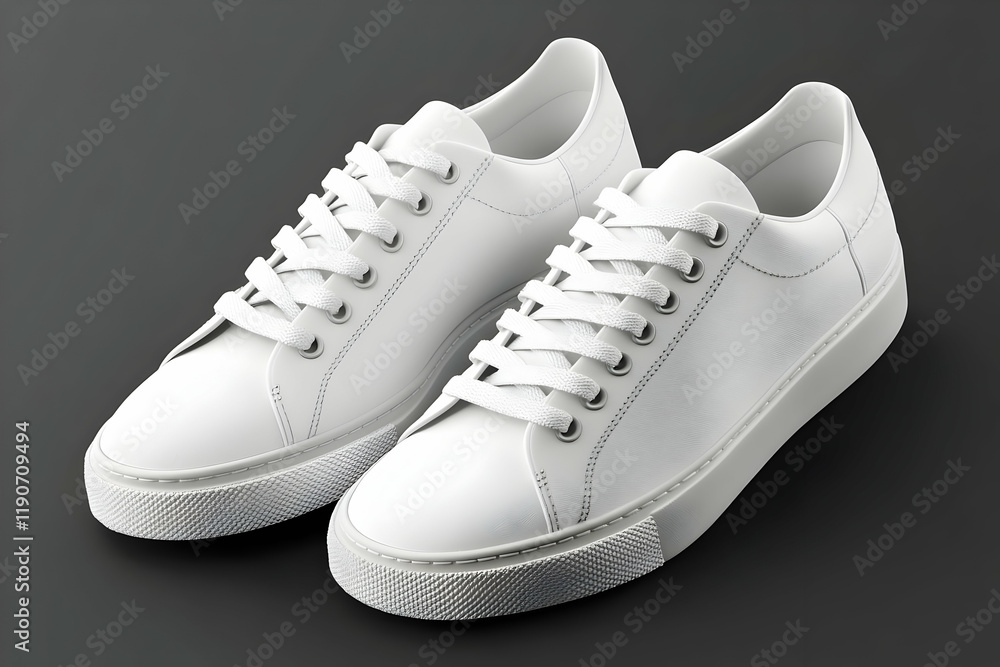 A pair of white sneakers, displayed with soft shadow effects, isolated on a transparent background for a refined and elegant touch. A pair of white sneakers, displayed with soft shadow effects, isolated on a transparent background for a refined and elegant touch.